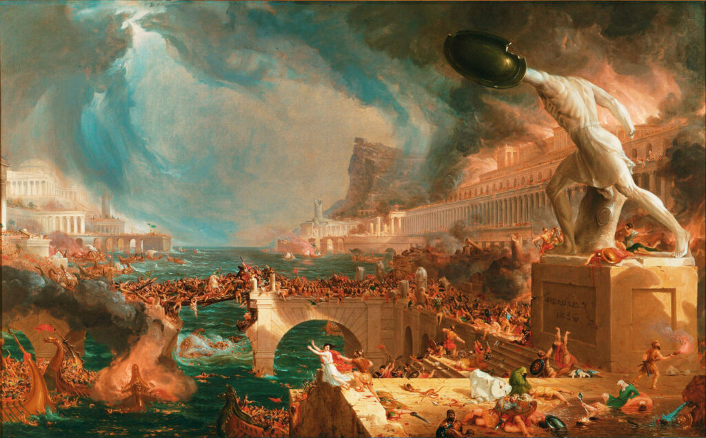 Thomas Cole - Destruction from The Course of Empire (1836)